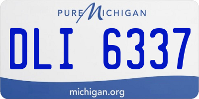 MI license plate DLI6337