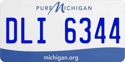 MI license plate DLI6344