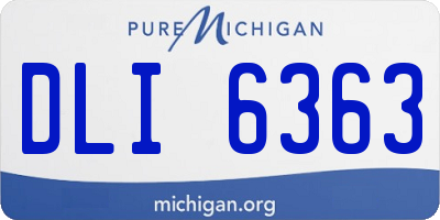 MI license plate DLI6363