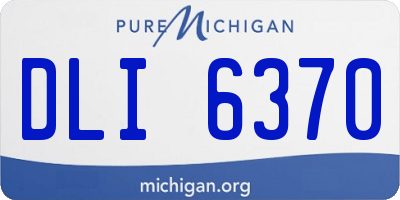 MI license plate DLI6370