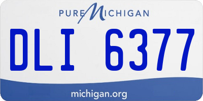MI license plate DLI6377