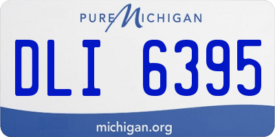 MI license plate DLI6395