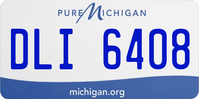 MI license plate DLI6408