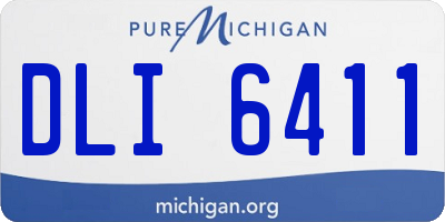 MI license plate DLI6411