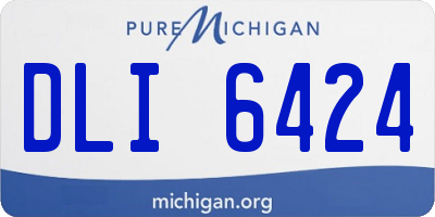 MI license plate DLI6424