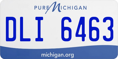 MI license plate DLI6463