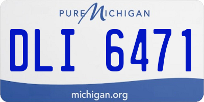 MI license plate DLI6471