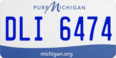 MI license plate DLI6474