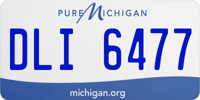 MI license plate DLI6477