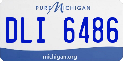 MI license plate DLI6486