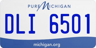 MI license plate DLI6501