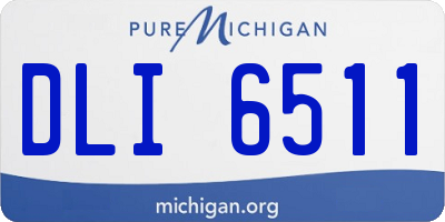MI license plate DLI6511