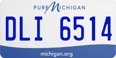 MI license plate DLI6514