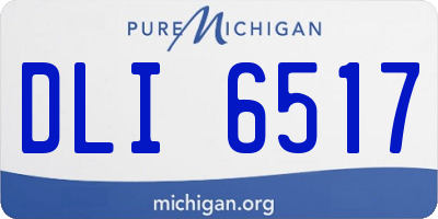 MI license plate DLI6517