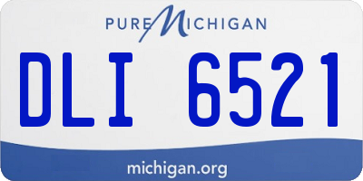 MI license plate DLI6521