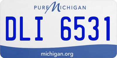 MI license plate DLI6531