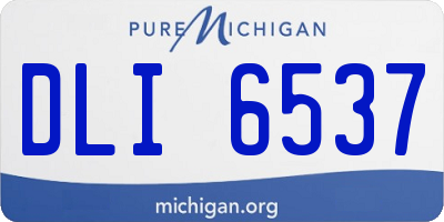 MI license plate DLI6537