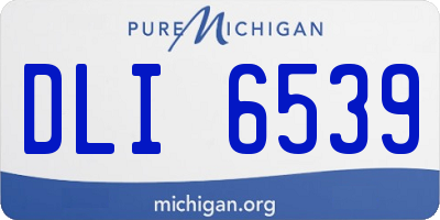 MI license plate DLI6539