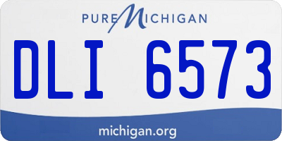 MI license plate DLI6573