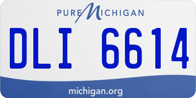 MI license plate DLI6614