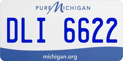 MI license plate DLI6622