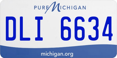 MI license plate DLI6634