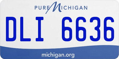 MI license plate DLI6636