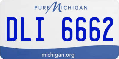 MI license plate DLI6662