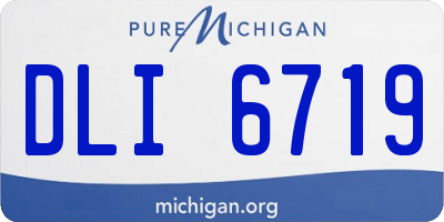 MI license plate DLI6719