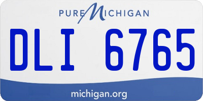 MI license plate DLI6765
