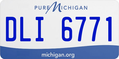 MI license plate DLI6771