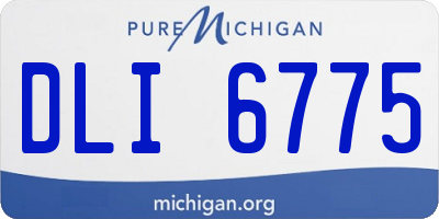 MI license plate DLI6775