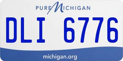 MI license plate DLI6776