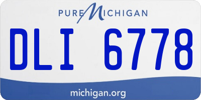 MI license plate DLI6778