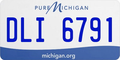 MI license plate DLI6791