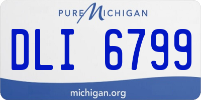 MI license plate DLI6799