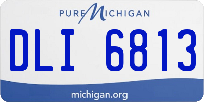 MI license plate DLI6813