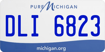 MI license plate DLI6823