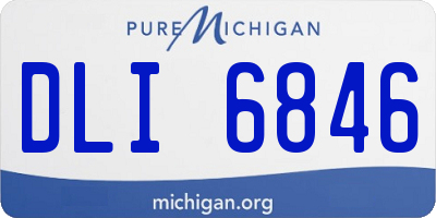 MI license plate DLI6846