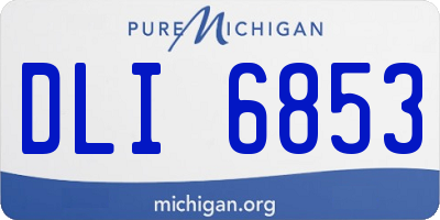 MI license plate DLI6853