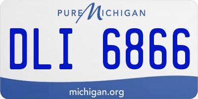 MI license plate DLI6866