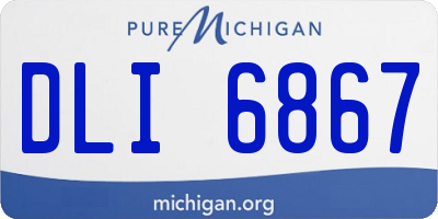 MI license plate DLI6867