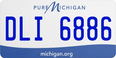 MI license plate DLI6886