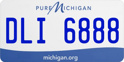 MI license plate DLI6888