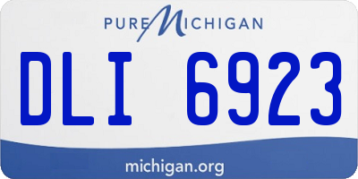 MI license plate DLI6923