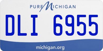 MI license plate DLI6955