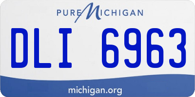 MI license plate DLI6963