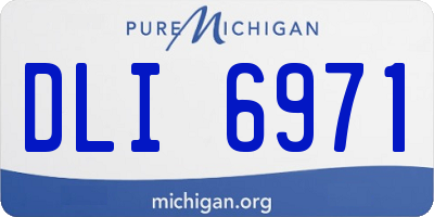 MI license plate DLI6971