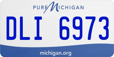 MI license plate DLI6973