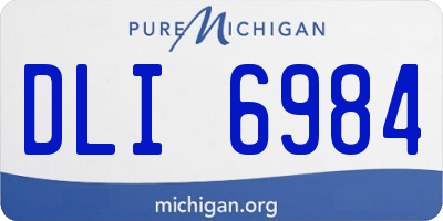 MI license plate DLI6984